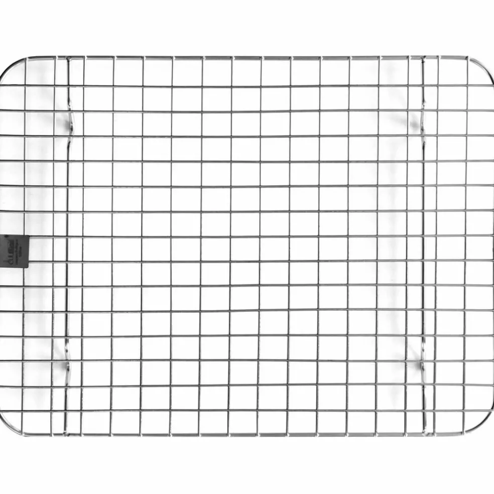 Stekebrett + rist 31,5 x 24,5 x 2,5 cm, rustfritt stål