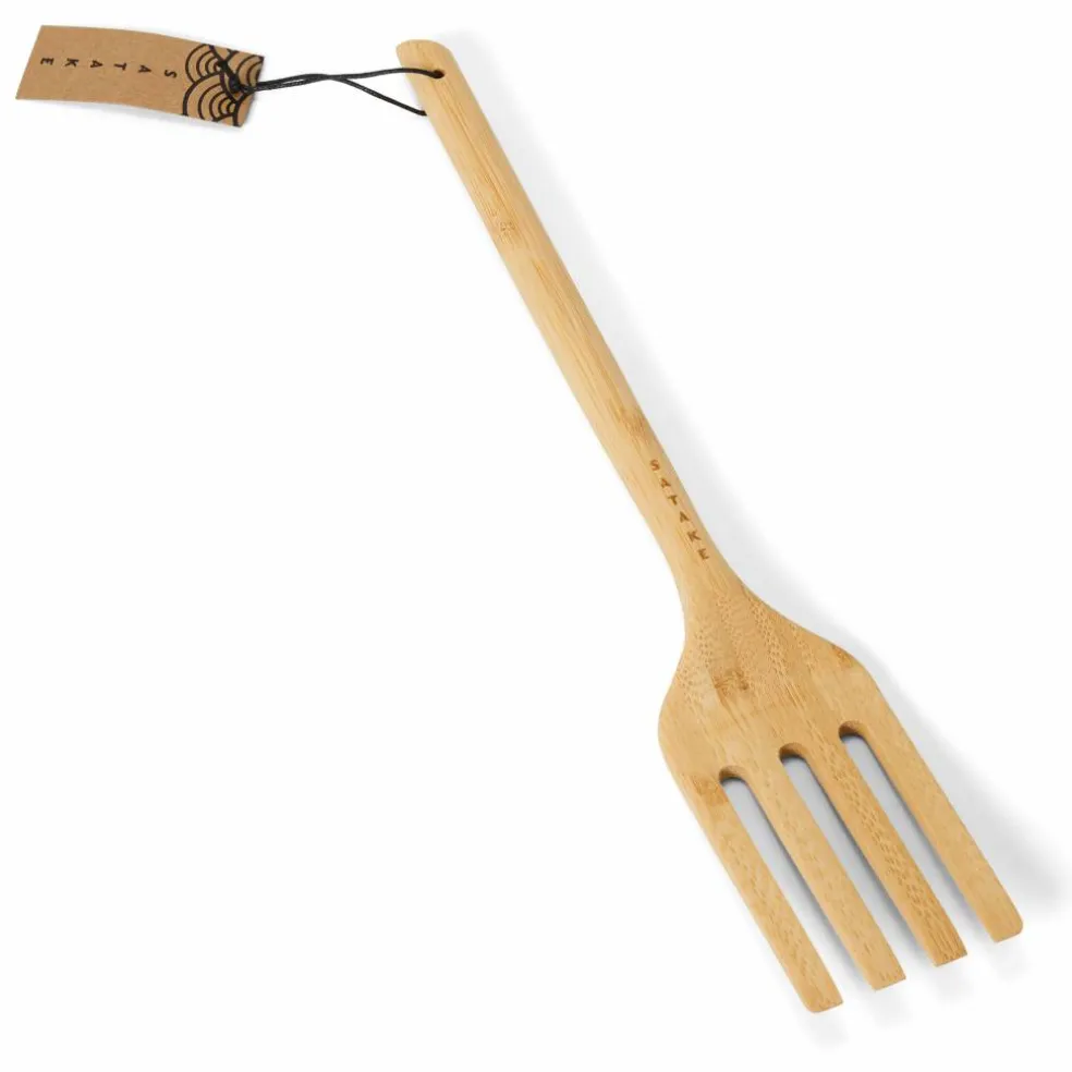 Stekegaffel, bambus