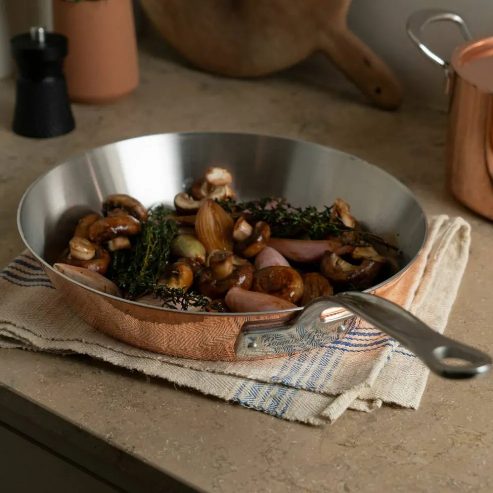 Stekepanne 26 cm, kobber