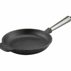 Stekepanne i støpejern 18 cm, stålhåndtak