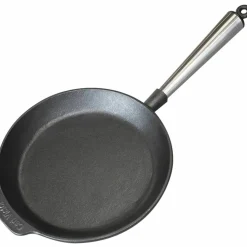 Stekepanne i støpejern 28 cm, stålhåndtak