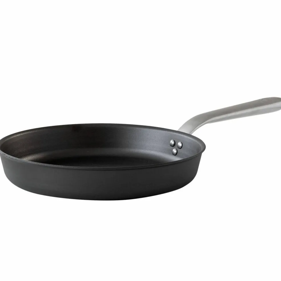 Stekepanne, karbonstål/rustfritt stål, Ø30 cm