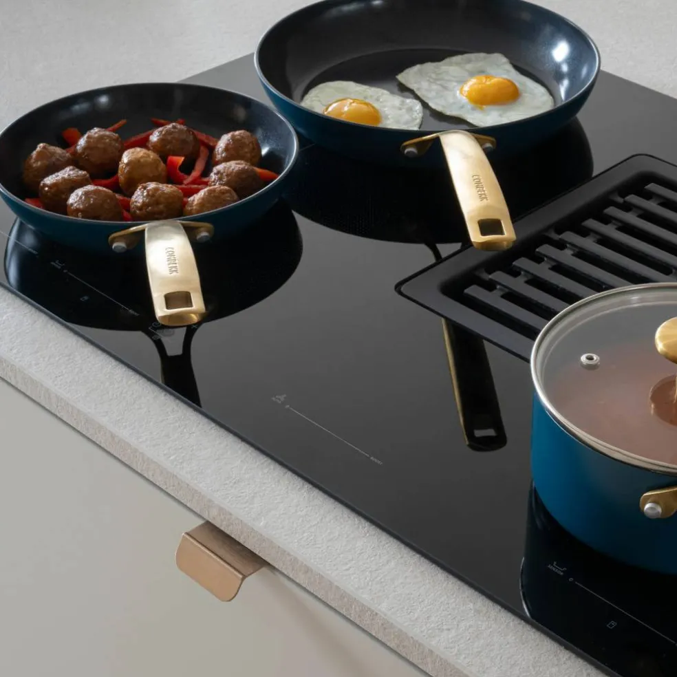 Stekepannesett 20 + 28 cm, blå