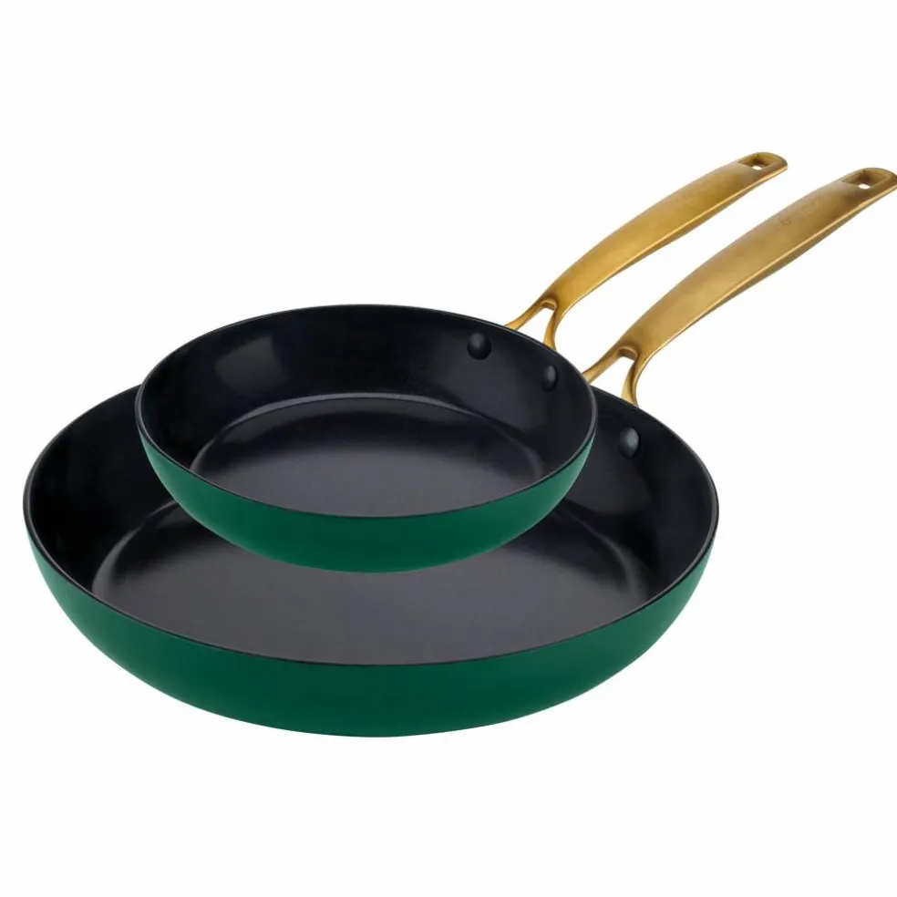 Stekepannesett 20 + 28 cm, bordeaux