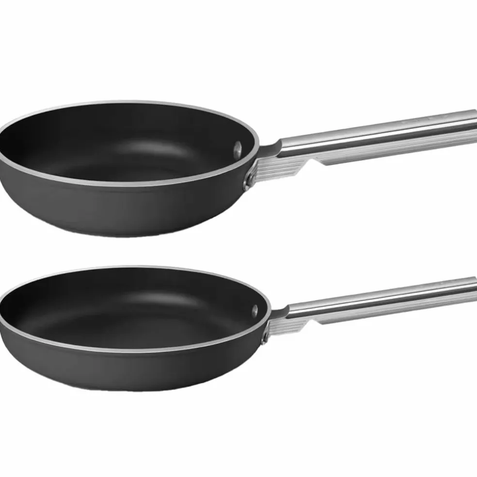 Stekepannesett 20+28 cm, smaragdgrønn