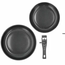 Stekepannesett med avtagbart håndtak, 24 + 28 cm