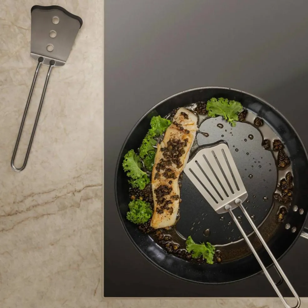 Stekespade med silikon 25,5 cm, lang