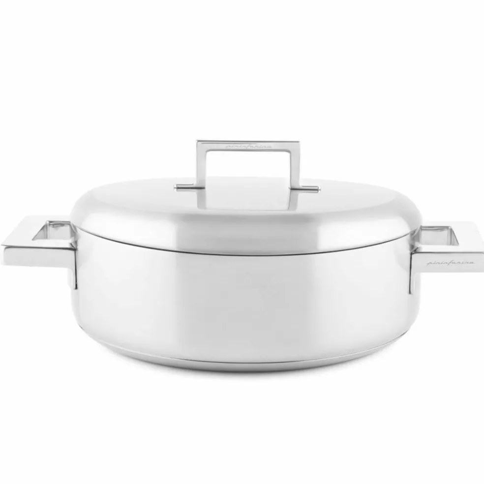 Stile traktørpanne med to håndtak 32 cm, rustfritt stål