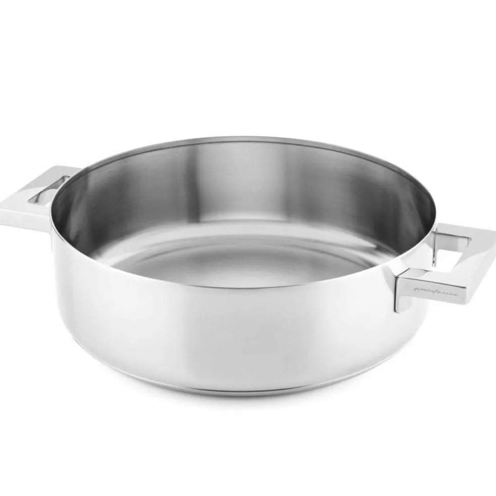 Stile traktørpanne med to håndtak 32 cm, rustfritt stål