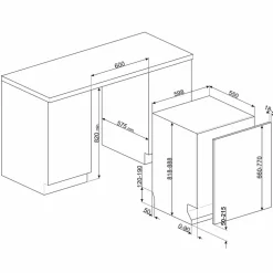 STL7322AL integrert oppvaskmaskin 60 cm