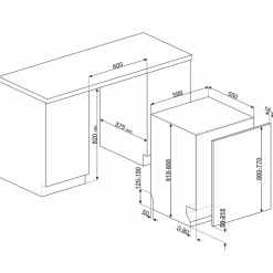 STL7322BQL integrert oppvaskmaskin 60 cm