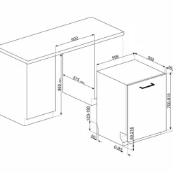 STL233CLH integrert oppvaskmaskin 60 cm