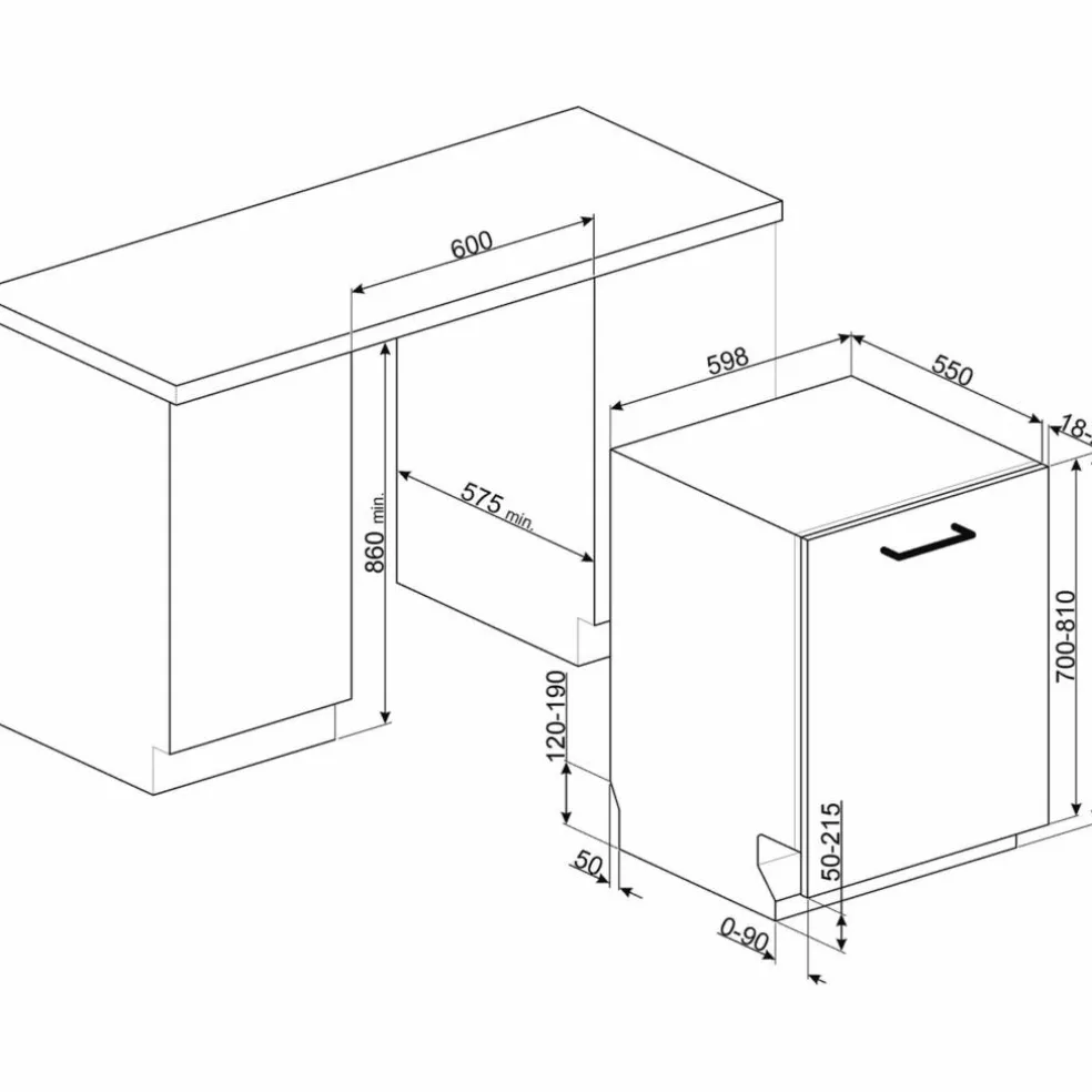 STL233CLH integrert oppvaskmaskin 60 cm