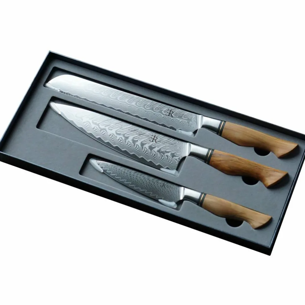 ST650 Luxury knivsett med 3 kniver