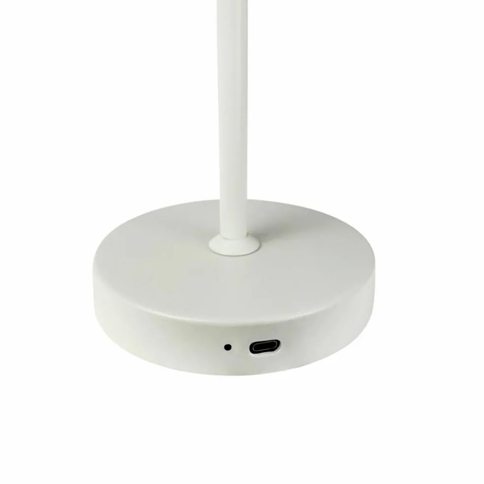 Stockholm LED-bordlampe, pearl white