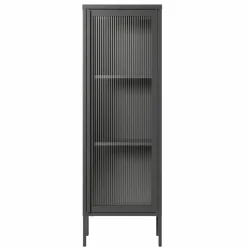Store vitrineskap 50 x 150 cm, antrasitt