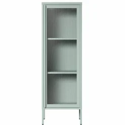 Store vitrineskap 50 x 150 cm, bordeaux