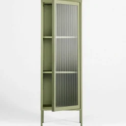 Store vitrineskap 50 x 150 cm, bordeaux
