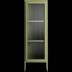 Store vitrineskap 50 x 150 cm, pebble grey