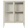 Store vitrineskap 90 x 110 cm, pebble grey