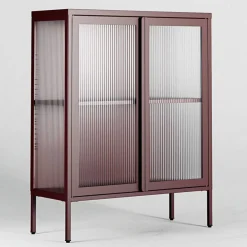 Store vitrineskap 90 x 110 cm, pebble grey