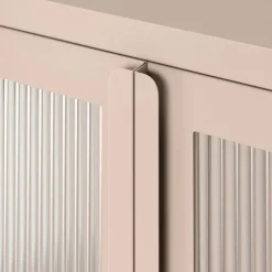 Store vitrineskap 90 x 110 cm, pebble grey