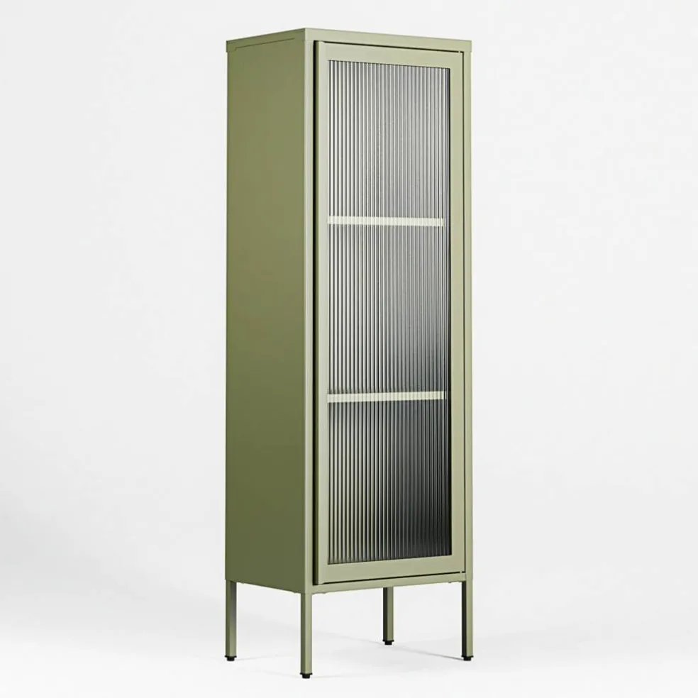 Store vitrineskap 50 x 150 cm, slate grey