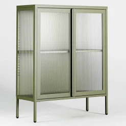 Store vitrineskap 90 x 110 cm, slate grey