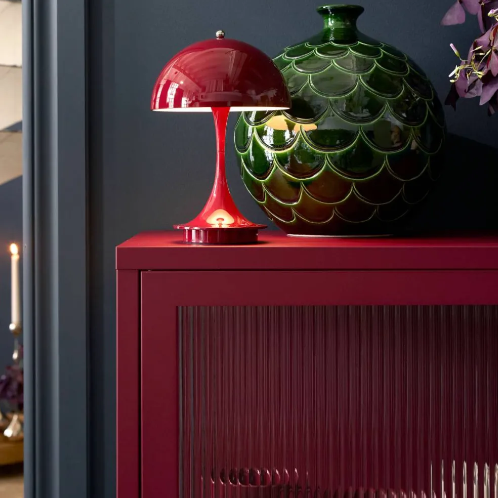 Store vitrineskap 90 x 110 cm, slate grey