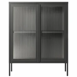 Store vitrineskap 90 x 110 cm, slate grey