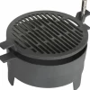Støpejerns bordgrill, svart