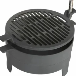 Støpejerns bordgrill, svart
