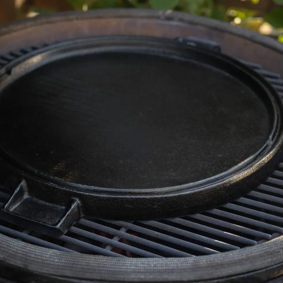 Støpejernsgrill og Stekeplate Rund 36 cm