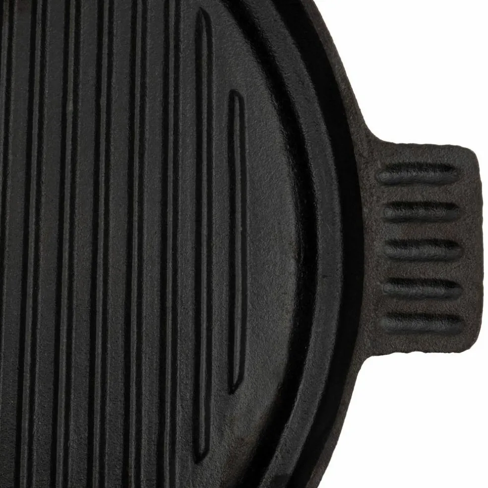Støpejernsgrill og Stekeplate Rund 36 cm