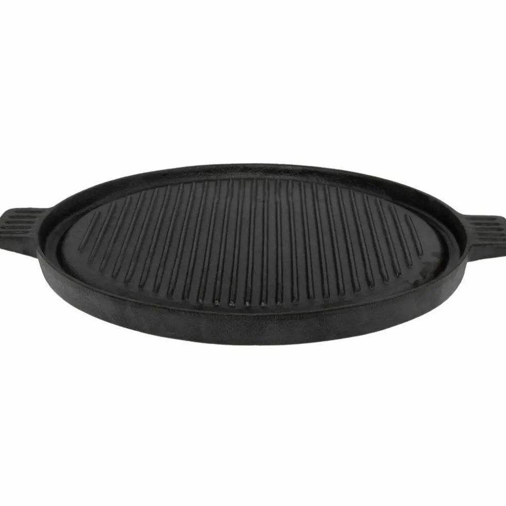 Støpejernsgrill og Stekeplate Rund 36 cm