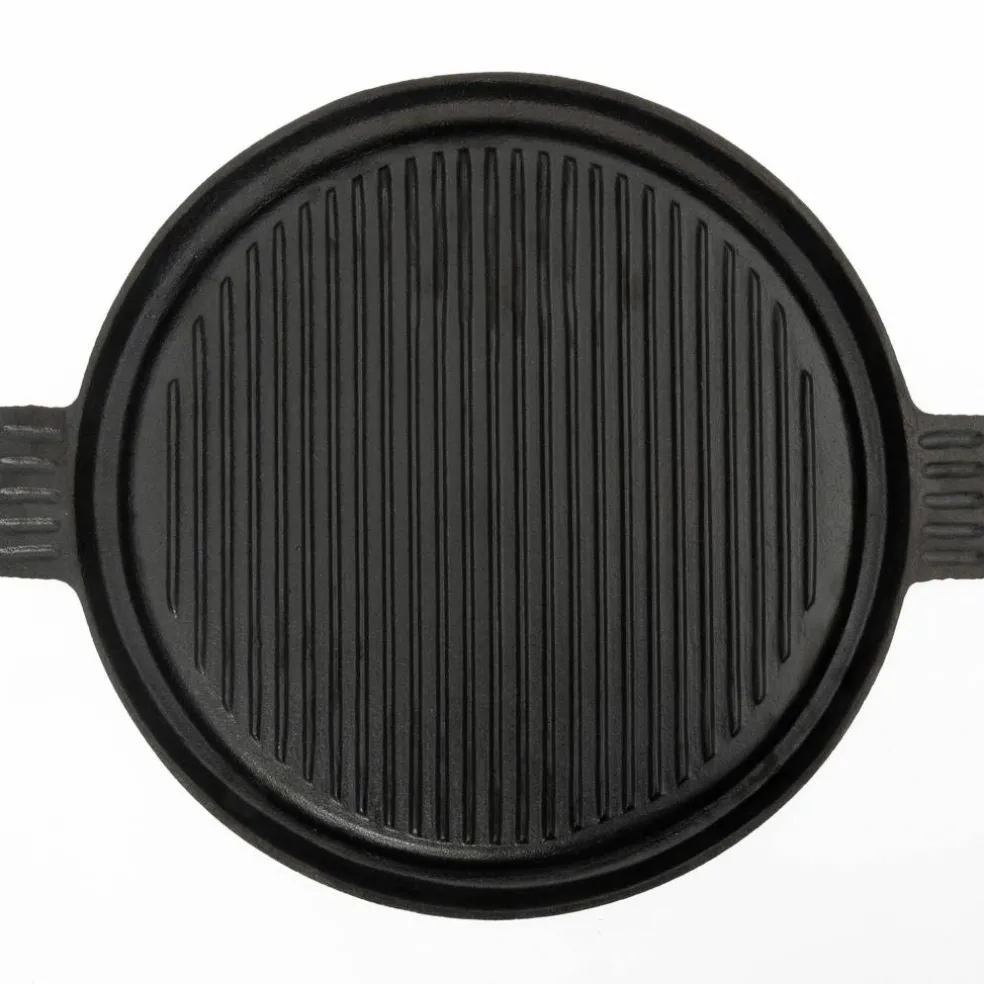 Støpejernsgrill og Stekeplate Rund 36 cm