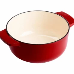 Støpejernsgryte, 22 cm/3,3 liter, almond cream
