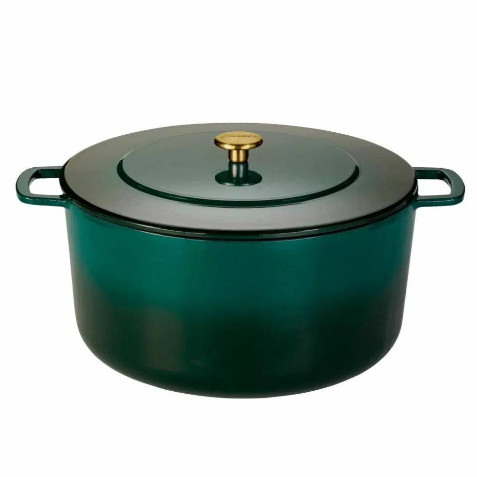 Støpejernsgryte 32 cm / 12 liter, cherry