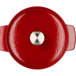 Støpejernsgryte 22 cm/3,3 liter, empire red