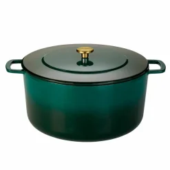 Støpejernsgryte 32 cm / 12 liter, grønn