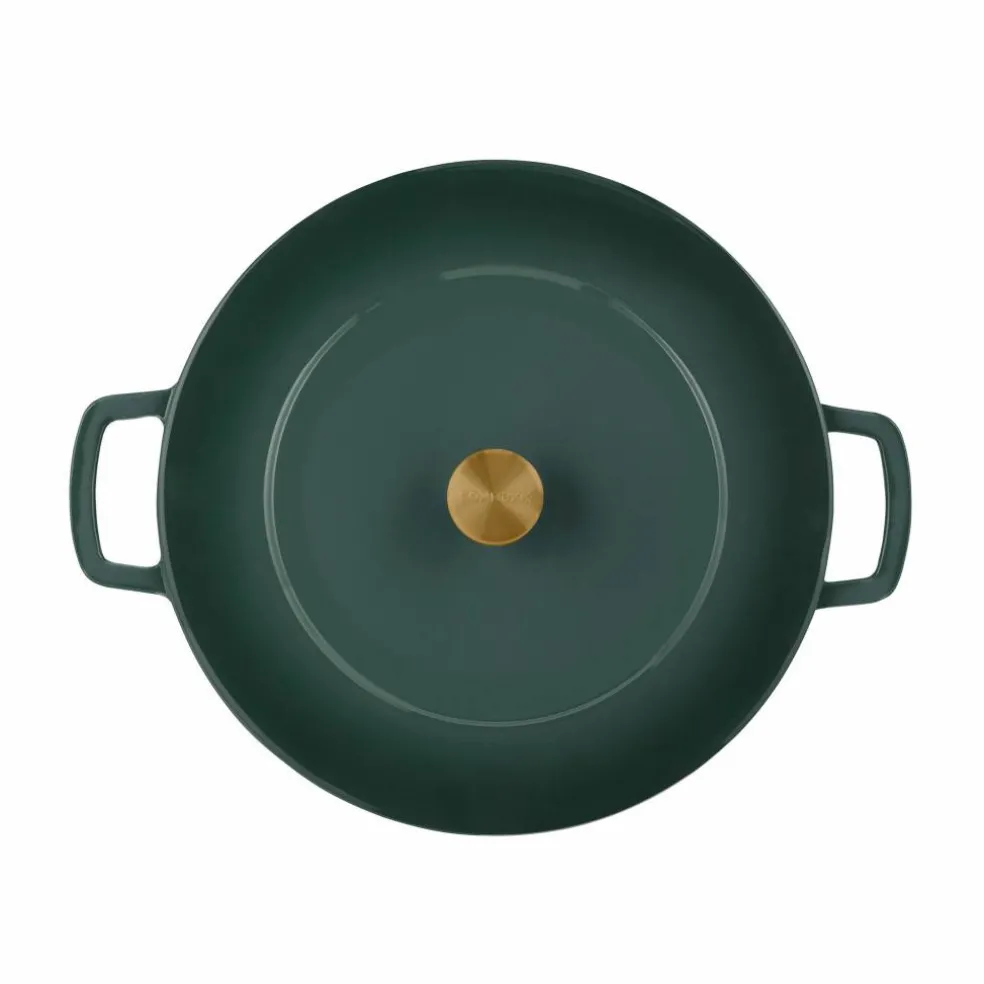 Støpejernsgryte 32 cm / 12 liter, grønn