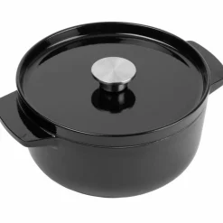 Støpejernsgryte 22 cm/3,3 liter, onyx black