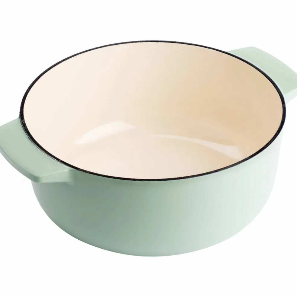Støpejernsgryte 26 cm/5,2 liter, pistachio