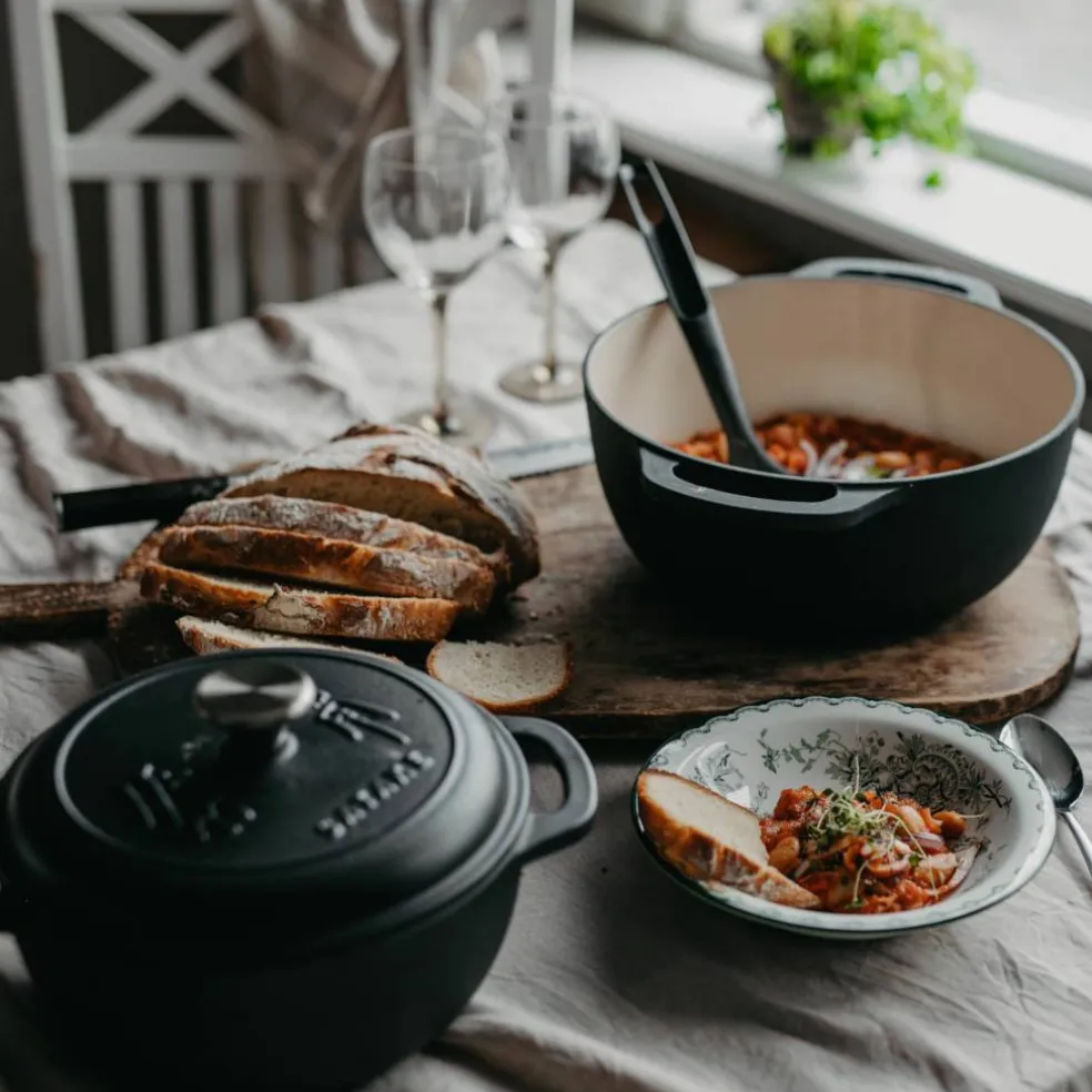 Støpejernsgryte emaljert 3 liter
