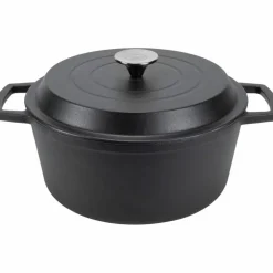 Støpejernsgryte 5 liter, gul