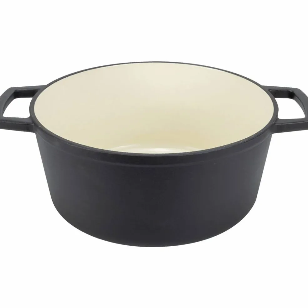 Støpejernsgryte 5 L Matt svart