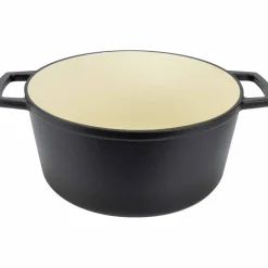 Støpejernsgryte 6 L Matt svart
