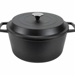 Støpejernsgryte 6 L Matt svart