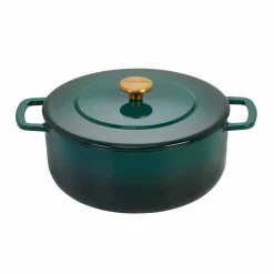 Støpejernsgryte med lokk 24 cm / 3,8 liter, cherry
