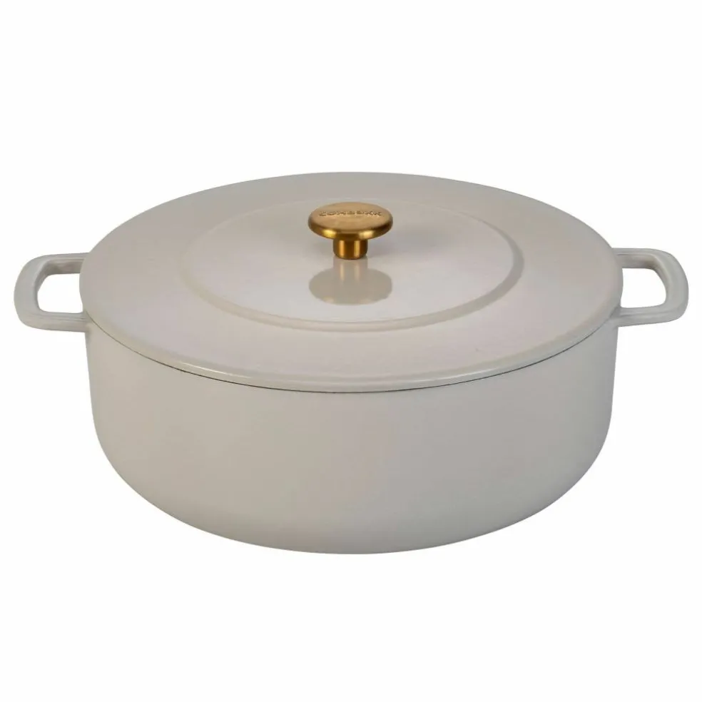 Støpejernsgryte med lokk 28 cm / 5,3 liter, cherry